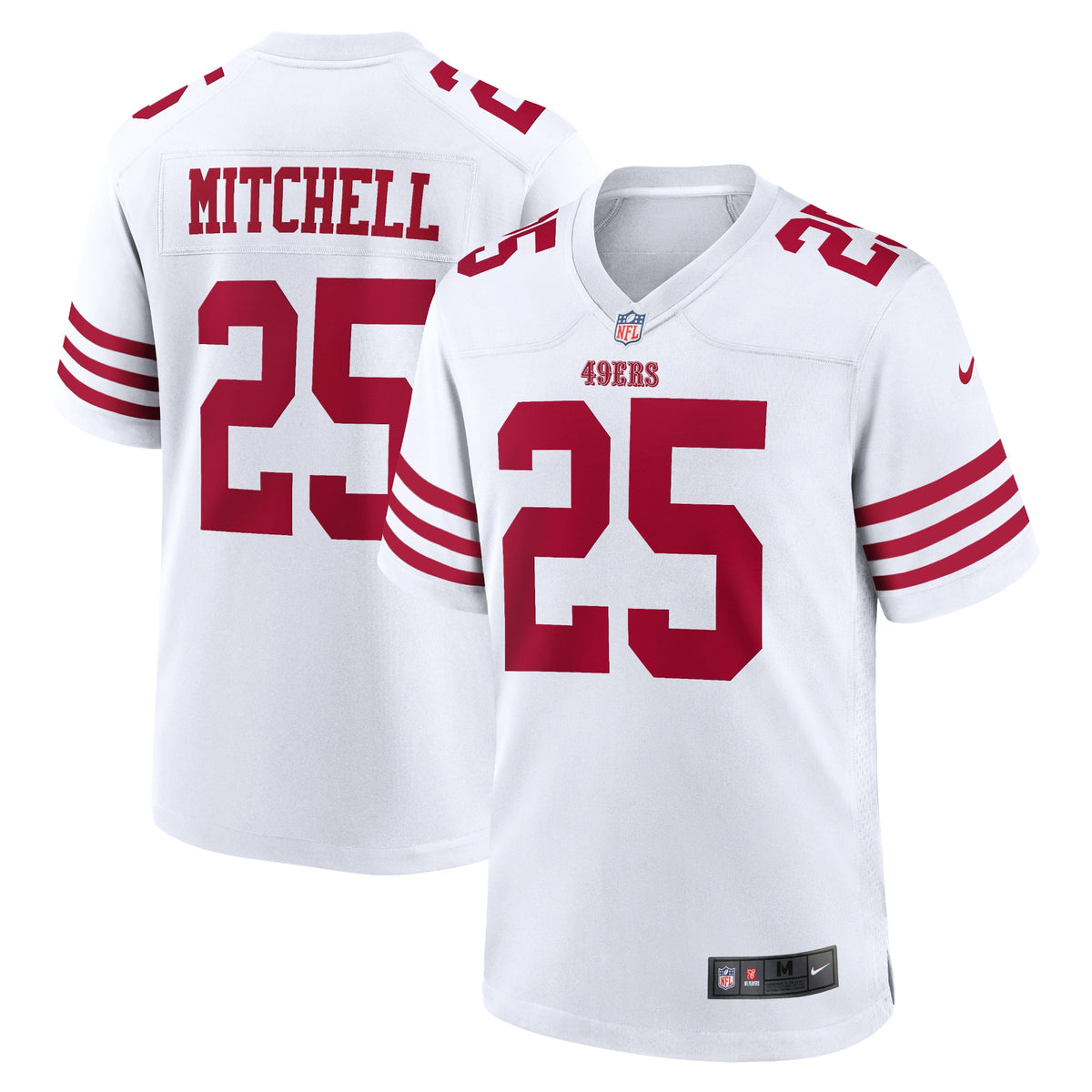 Elijah Mitchell San Francisco 49ers Nike Player Game Jersey White