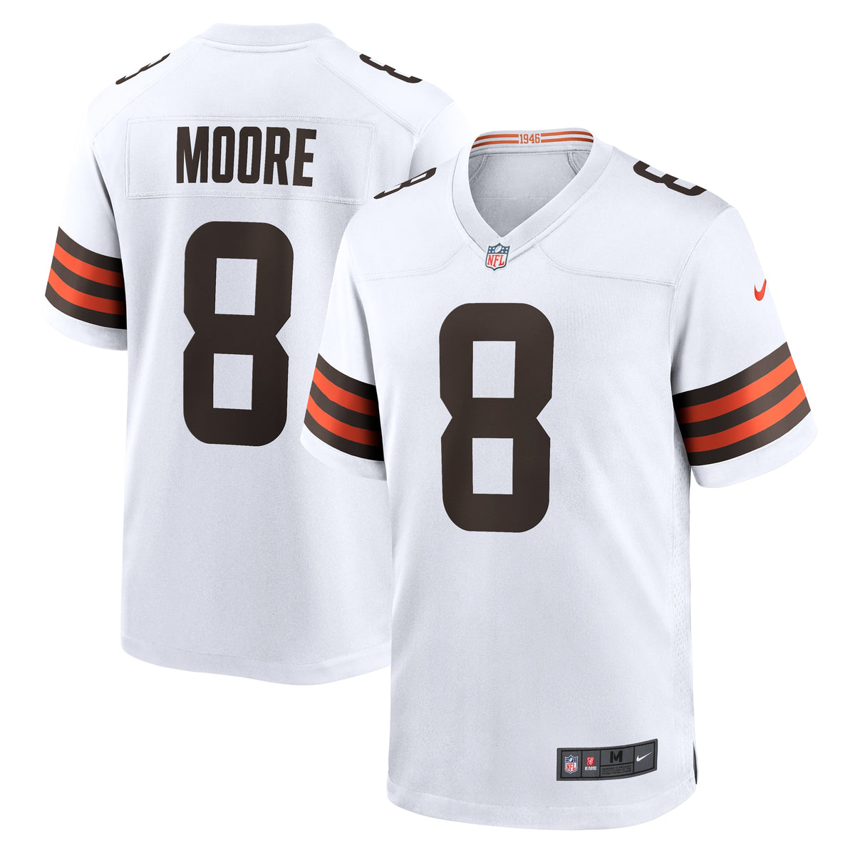 Elijah Moore Cleveland Browns Nike Team Game Jersey White