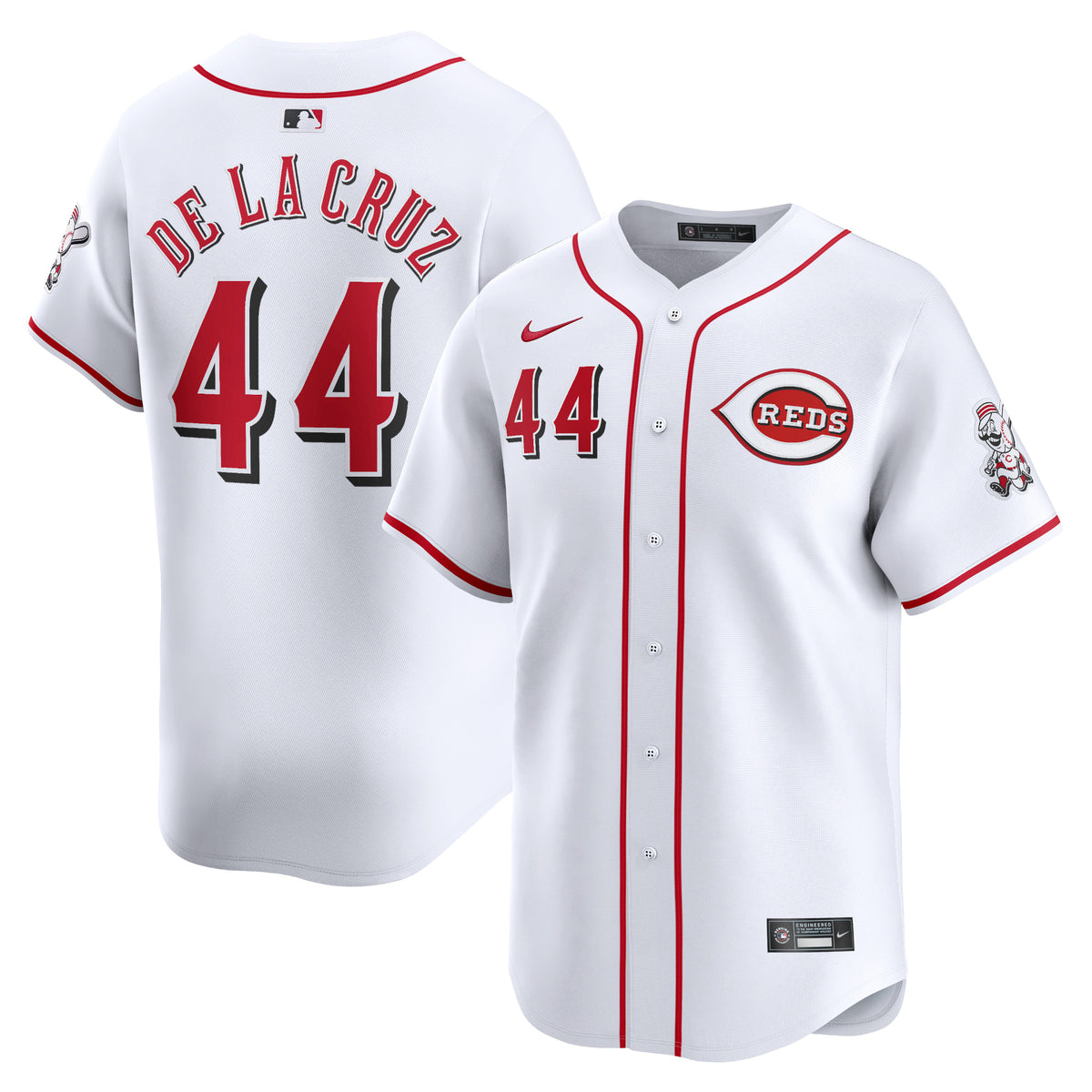 Elly De La Cruz Cincinnati Reds Nike Home Limited Player Jersey White
