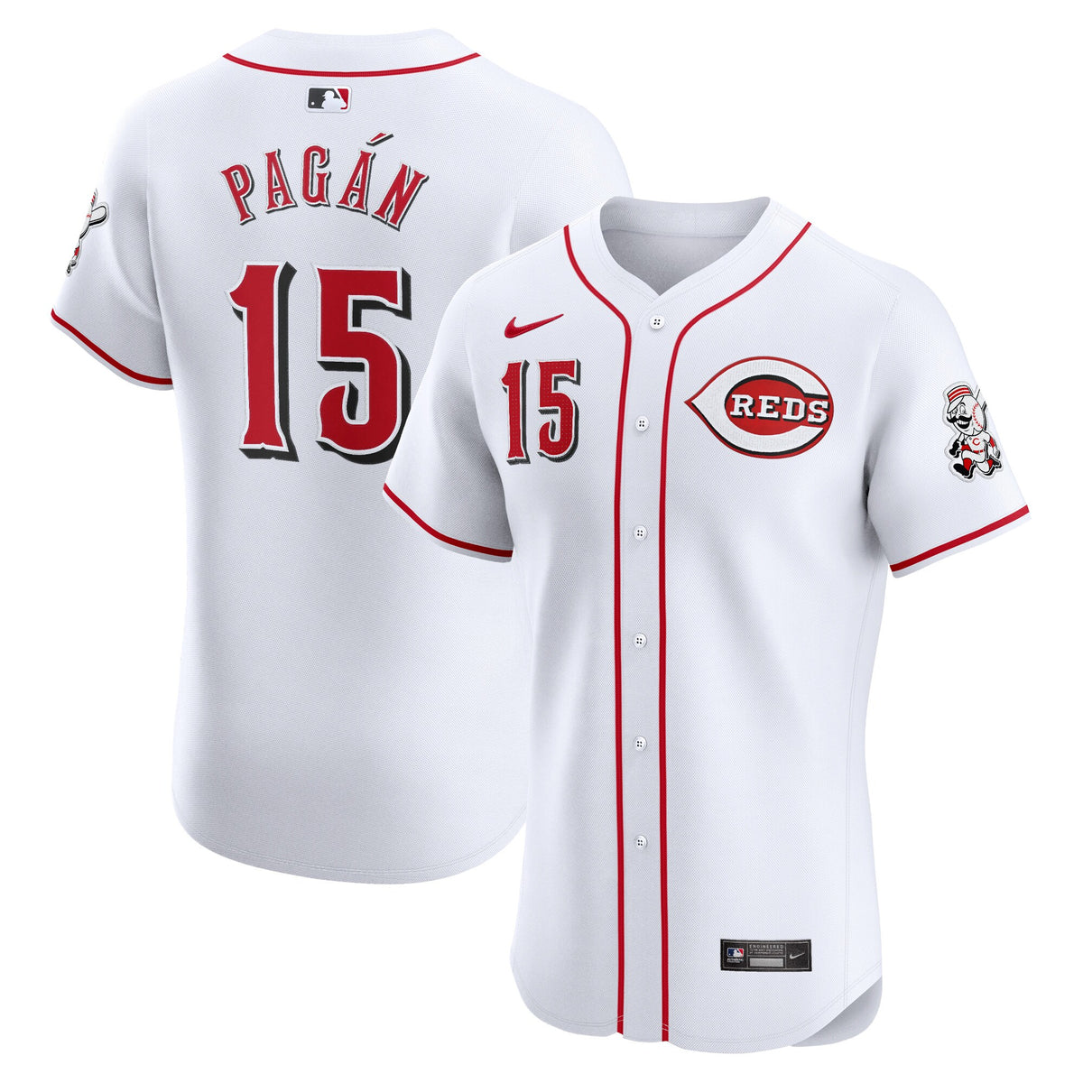 Emilio Pagan Cincinnati Reds Nike Home Elite Player Jersey White