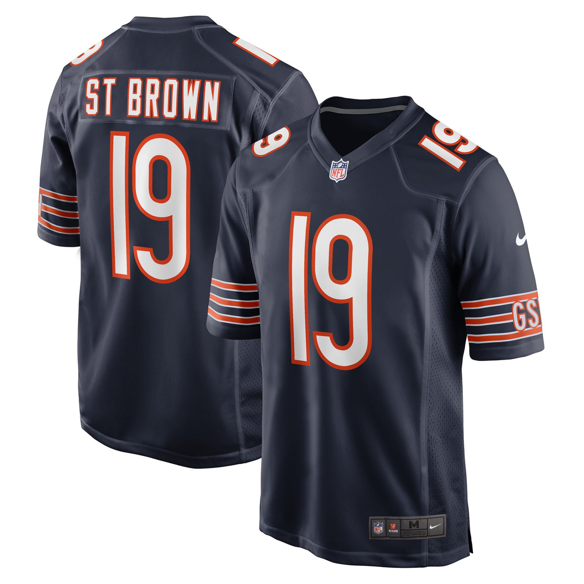 Equanimeous St. Brown Chicago Bears Nike Game Player Jersey Navy