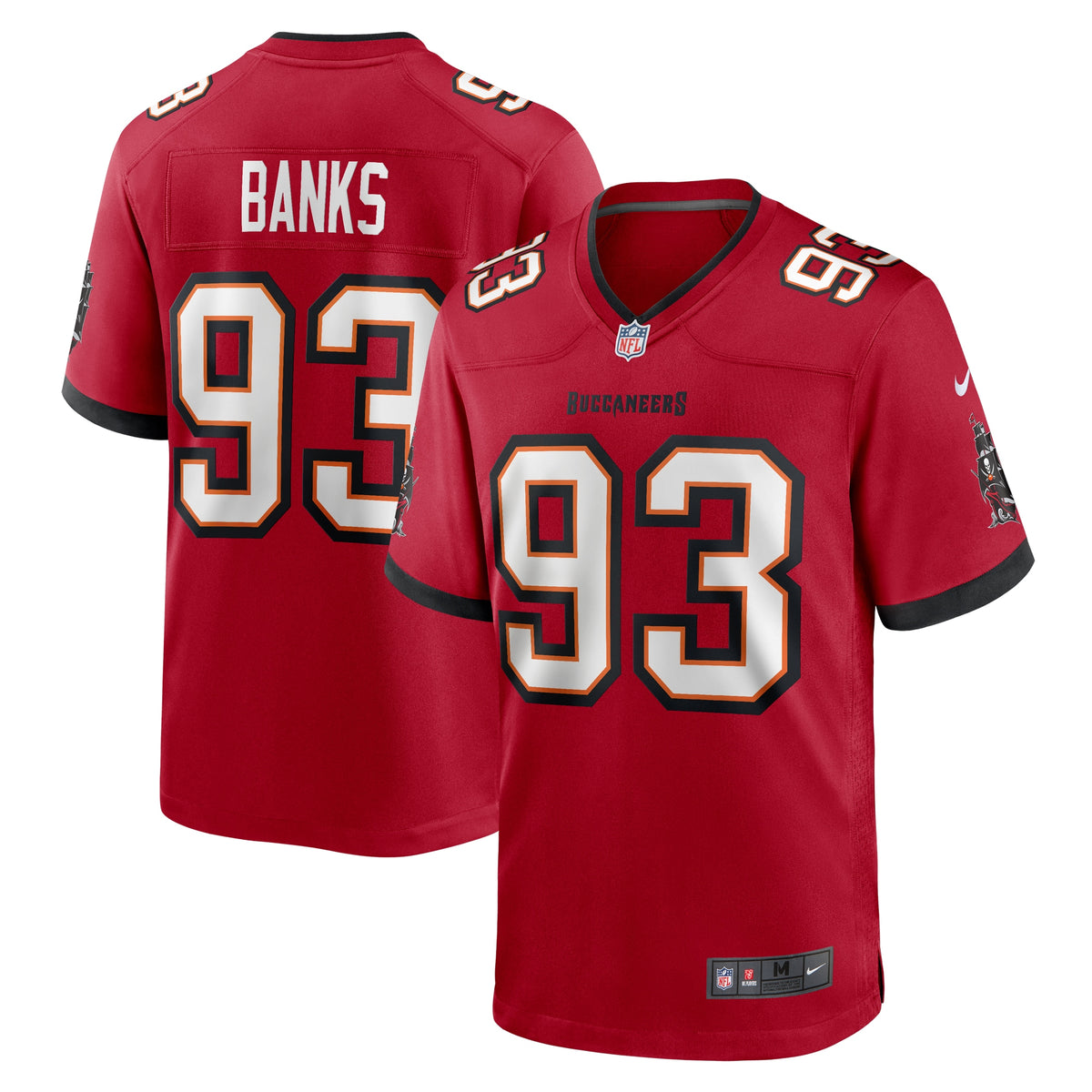 Eric Banks Tampa Bay Buccaneers Nike Game Jersey Red
