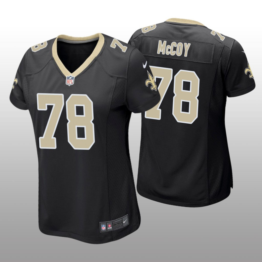 Erik McCoy New Orleans Saints Black Draft Game Jersey