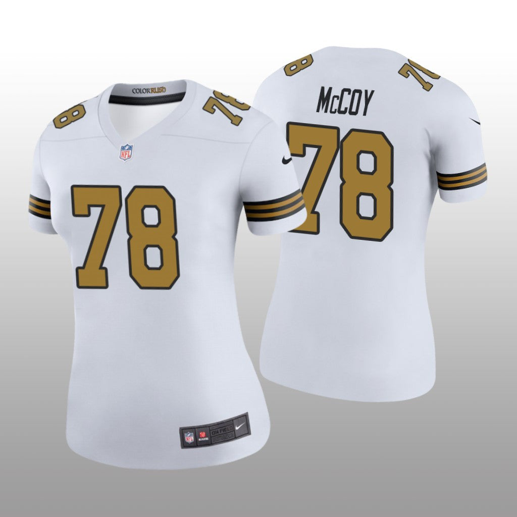 Erik McCoy New Orleans Saints White Draft Color Rush Legend Jersey