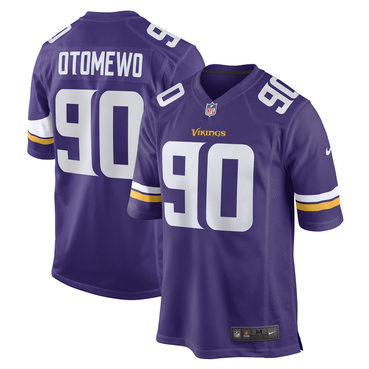 Esezi Otomewo Minnesota Vikings Nike Game Player Jersey Purple
