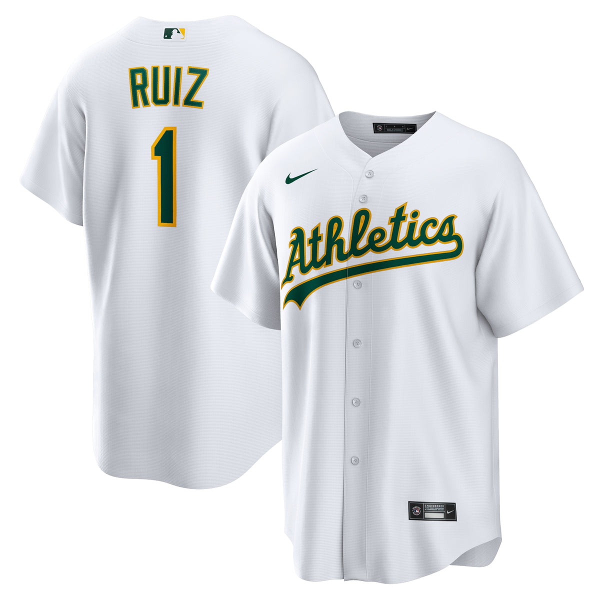 Esteury Ruiz Oakland Athletics Nike Home Replica Jersey White