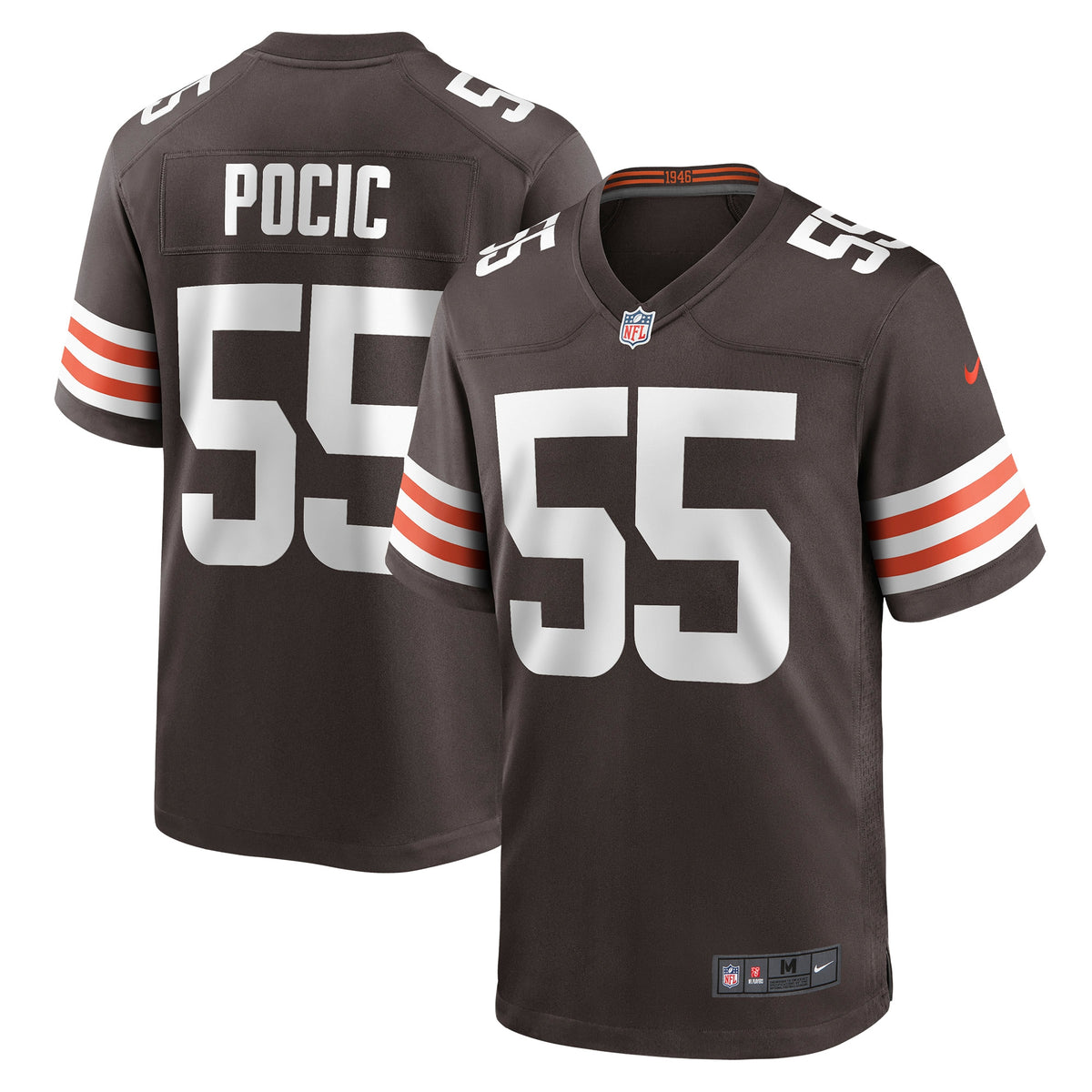 Ethan Pocic Cleveland Browns Nike Game Jersey Brown