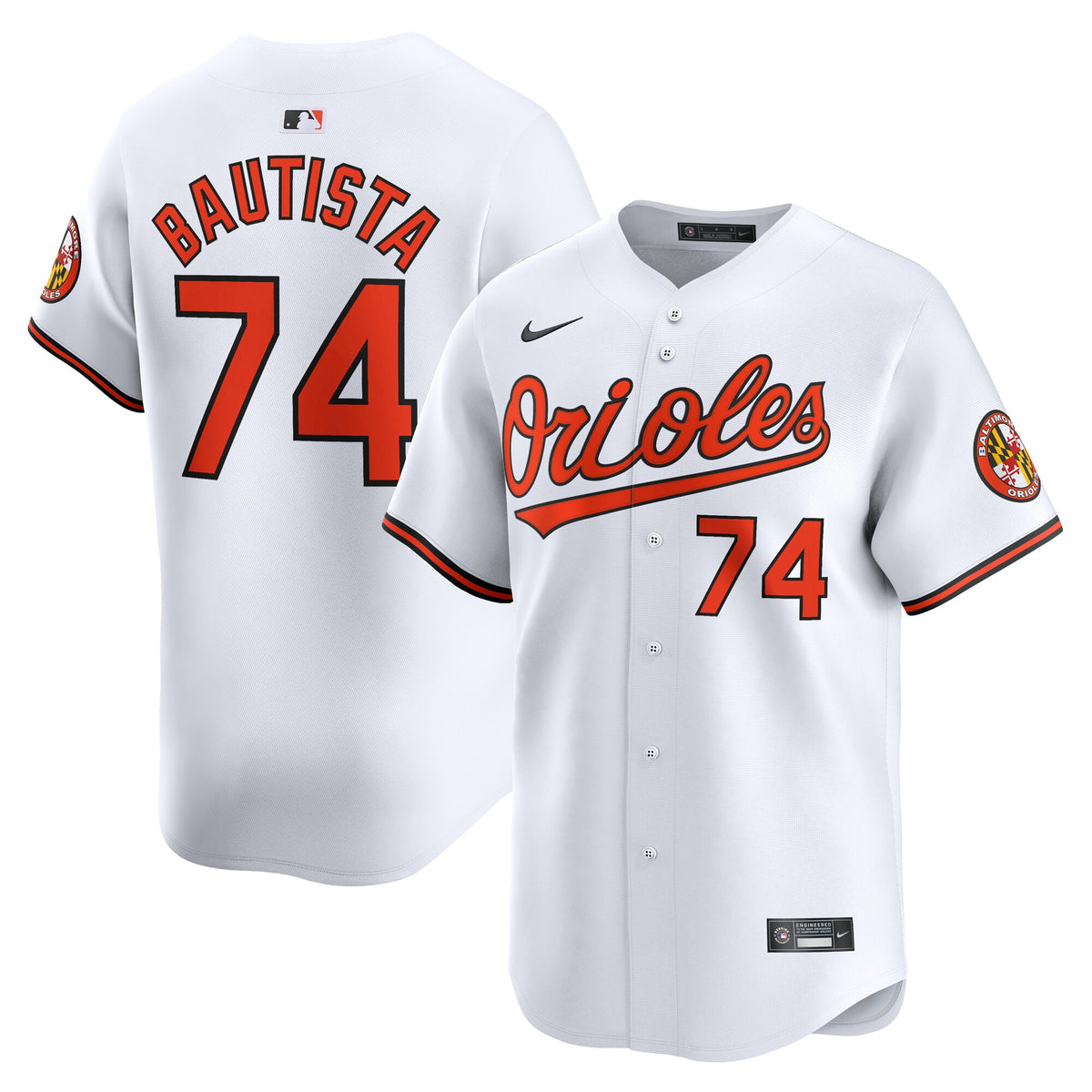 Felix Bautista Baltimore Orioles Nike Home Limited Player Jersey White