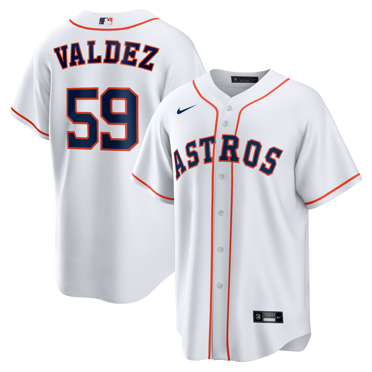 Framber Valdez Houston Astros Nike Home Replica Jersey White