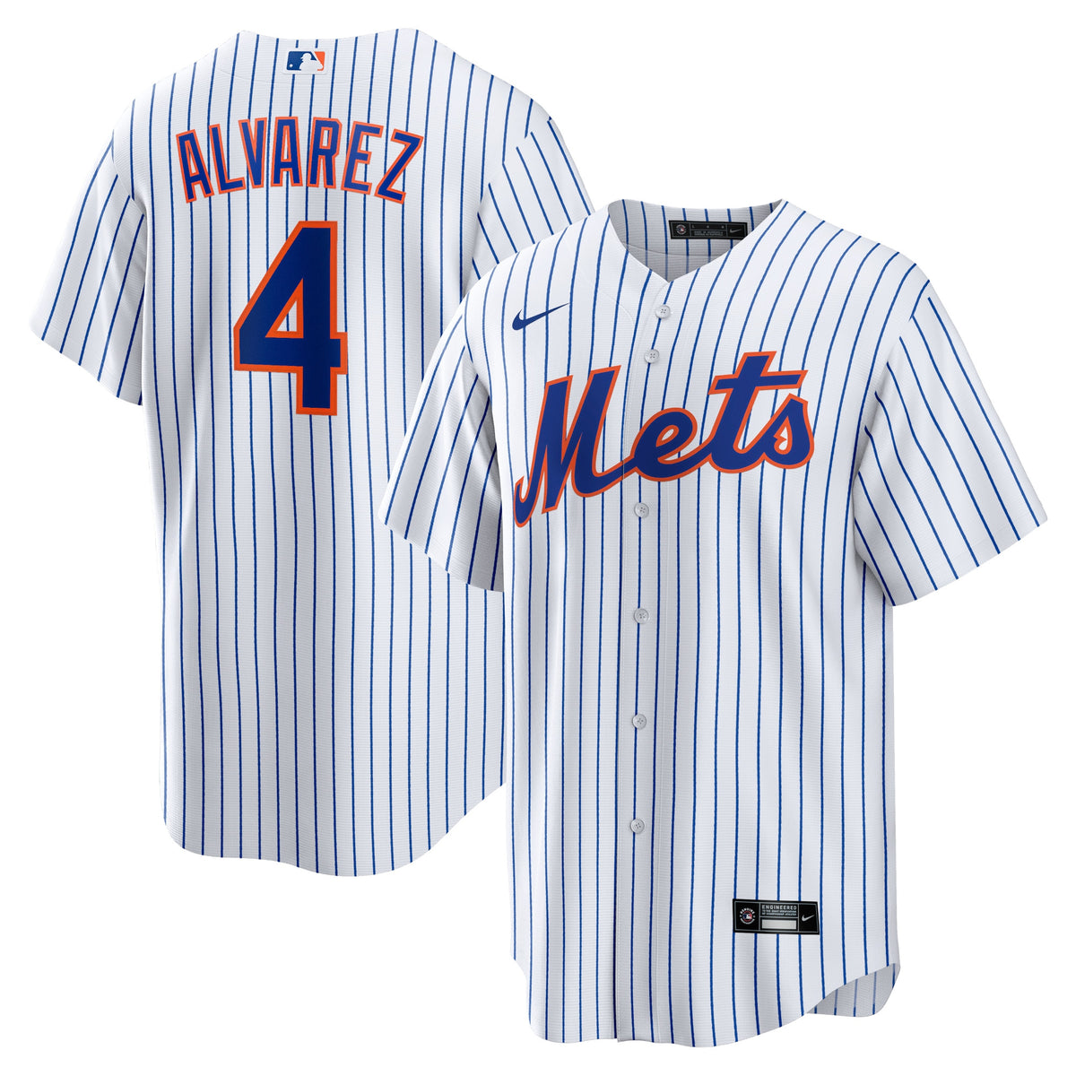 Francisco Alvarez New York Mets Nike Replica Player Jersey White