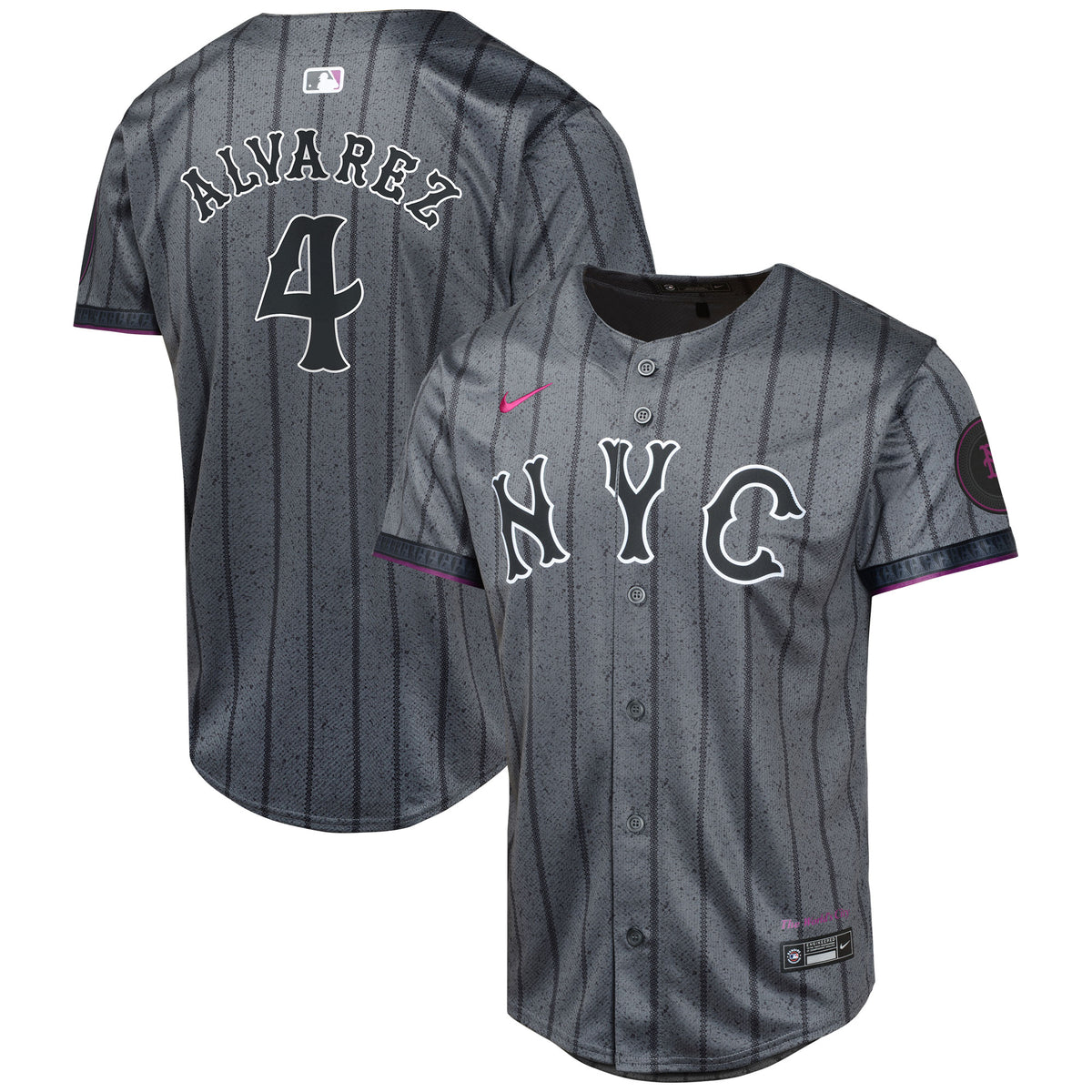 Francisco Alvarez New York Mets Nike Youth 2024 City Connect Limited Player Jersey Graphite