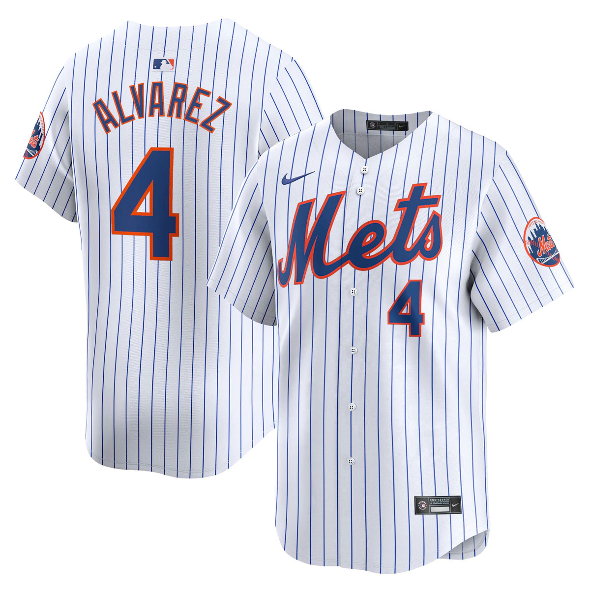 Francisco Alvarez New York Mets Nike Youth Home Limited Player Jersey White
