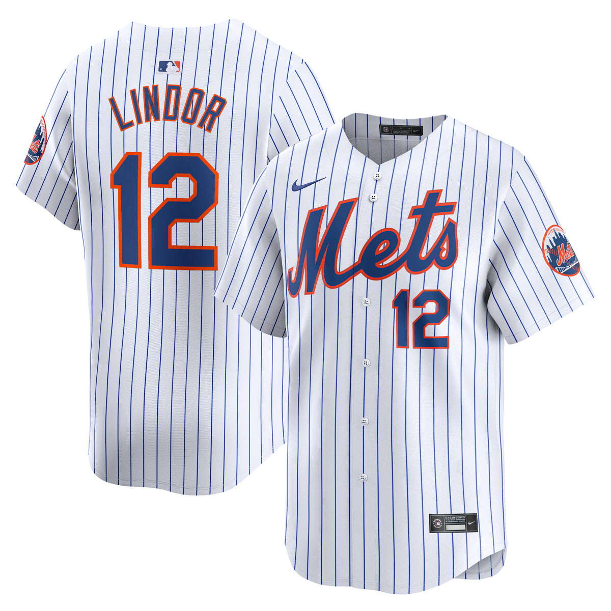 Francisco Lindor New York Mets Nike Home Limited Player Jersey White