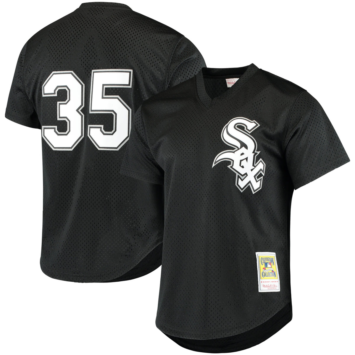 Frank Thomas Chicago White Sox Mitchell Ness Cooperstown Mesh Batting Practice Jersey Black