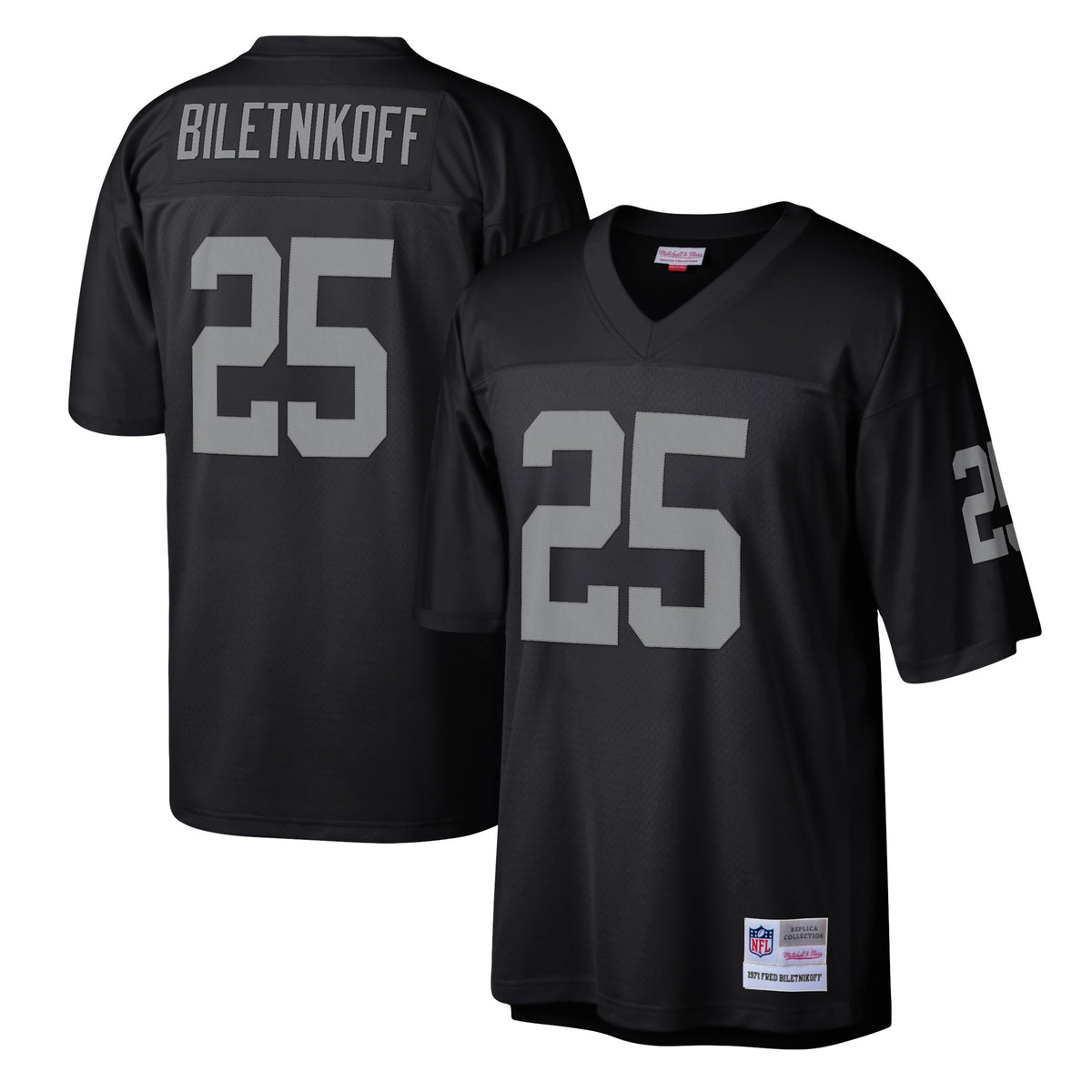 Fred Biletnikoff Las Vegas Raiders Mitchell Ness Legacy Replica Jersey Black