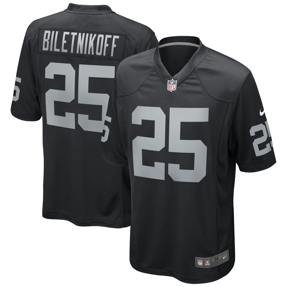 Fred Biletnikoff Las Vegas Raiders Nike Game Retired Player Jersey Black