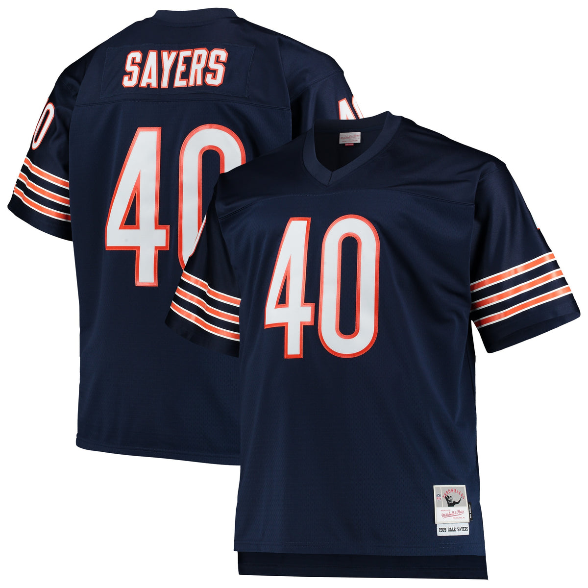 Gale Sayers Chicago Bears Mitchell Ness Big Tall 1969 Retired Player Replica Jersey Navy