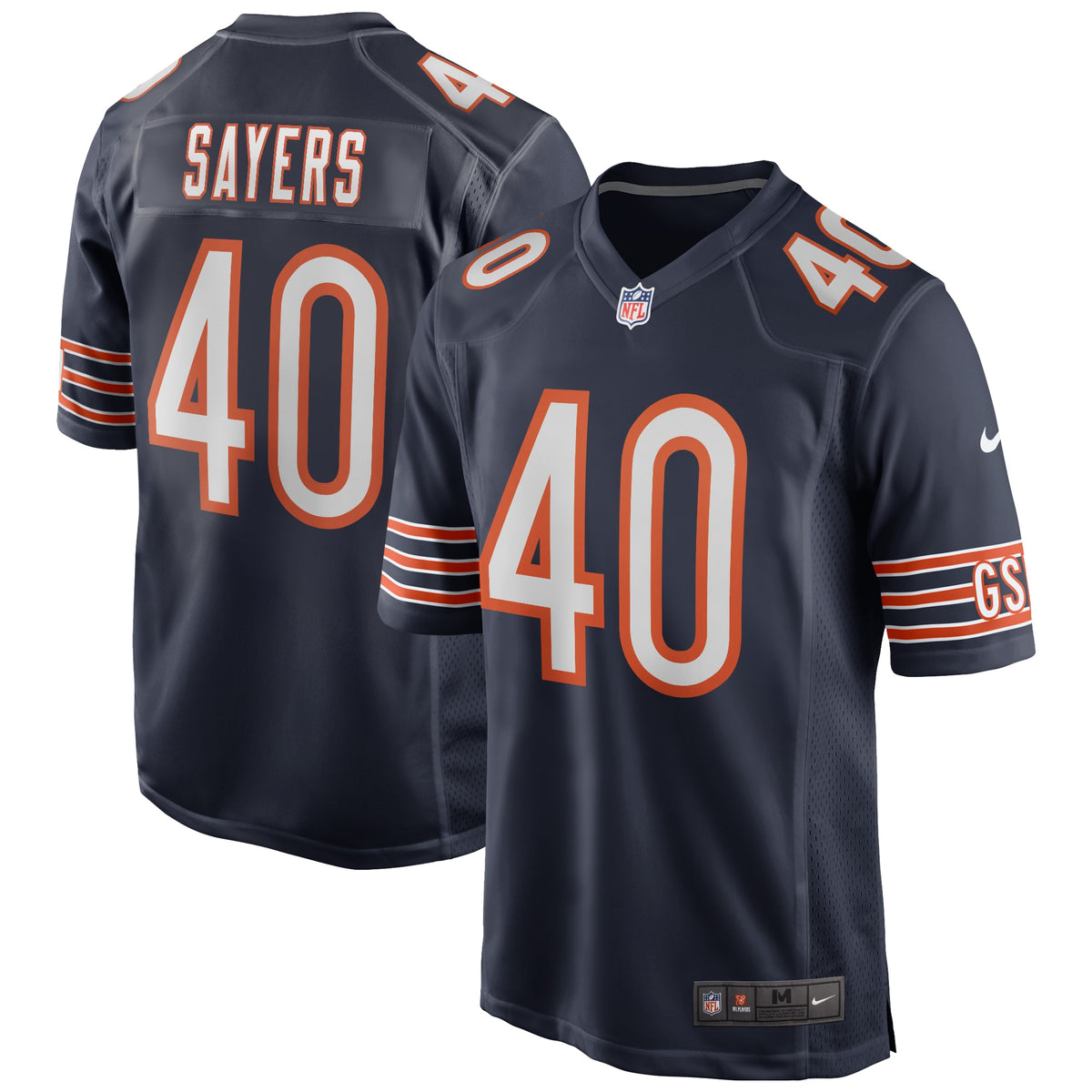 Gale Sayers Chicago Bears Nike Game Retired Player Jersey Navy