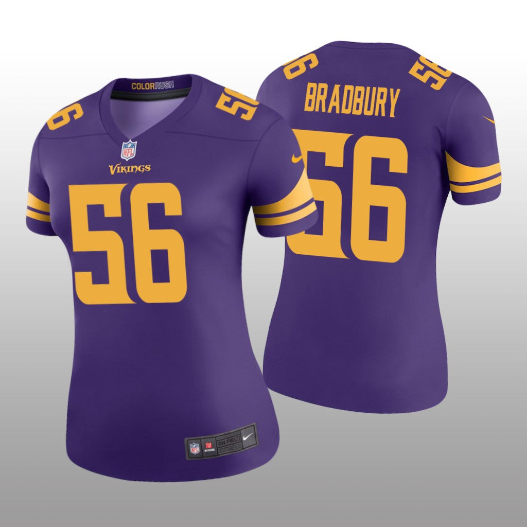 Garrett Bradbury Minnesota Vikings Purple Draft Color Rush Legend Jersey