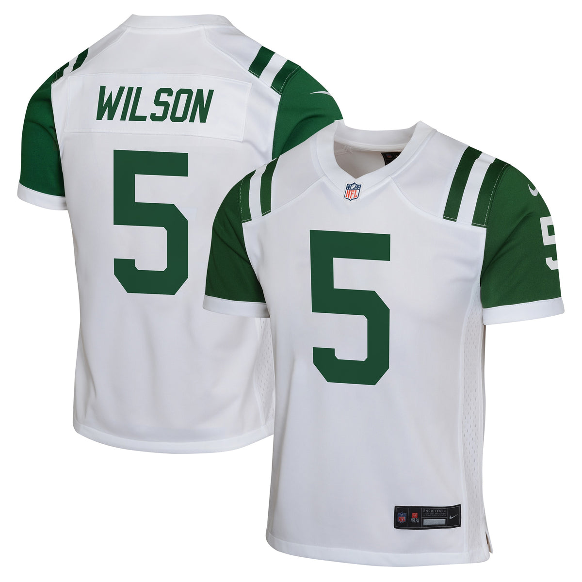 Garrett Wilson New York Jets Nike Youth Classic Alternate Game Jersey White