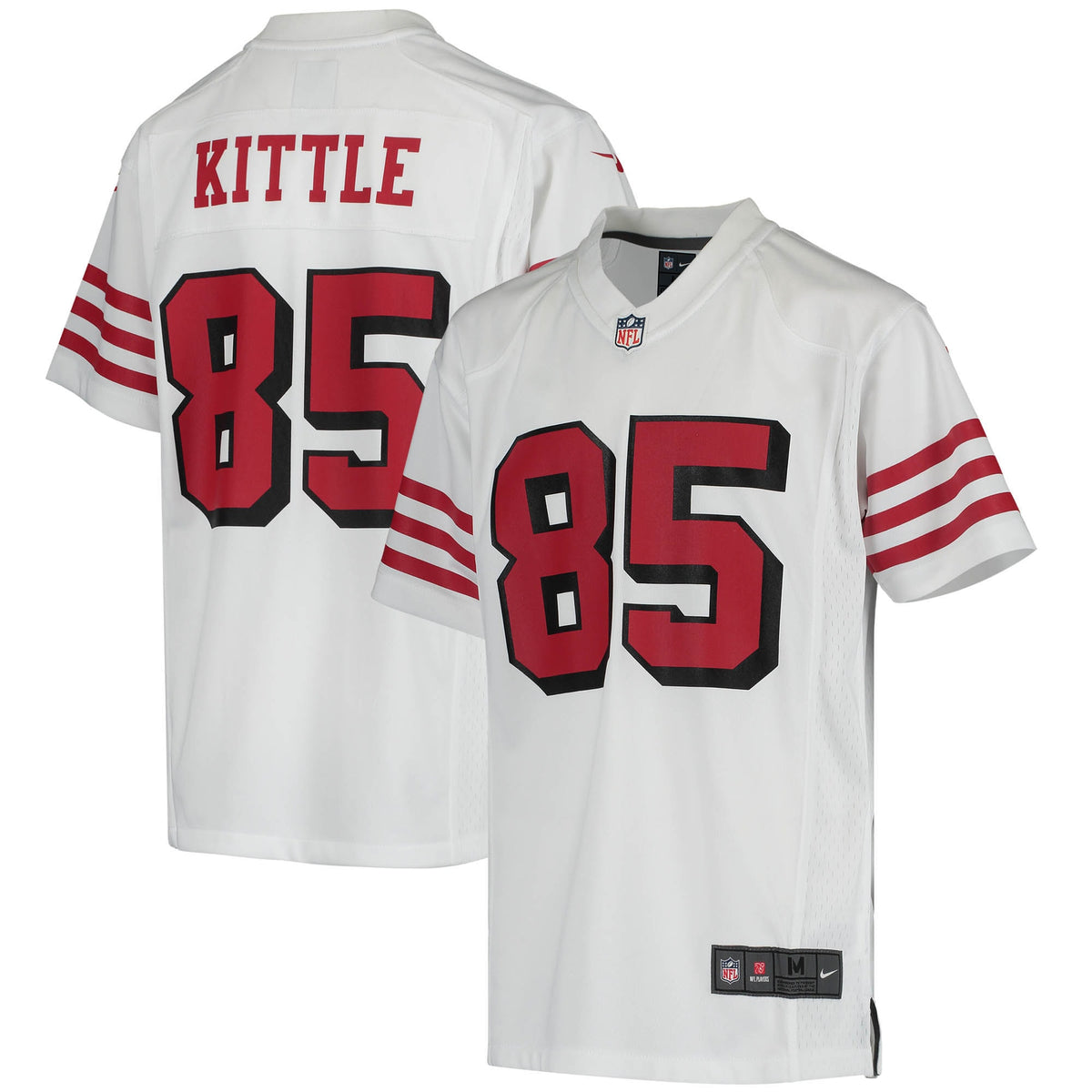 George Kittle San Francisco 49ers Nike Youth Game Jersey White