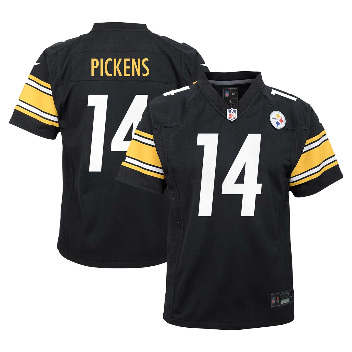 George Pickens Pittsburgh Steelers Nike Youth Game Jersey Black
