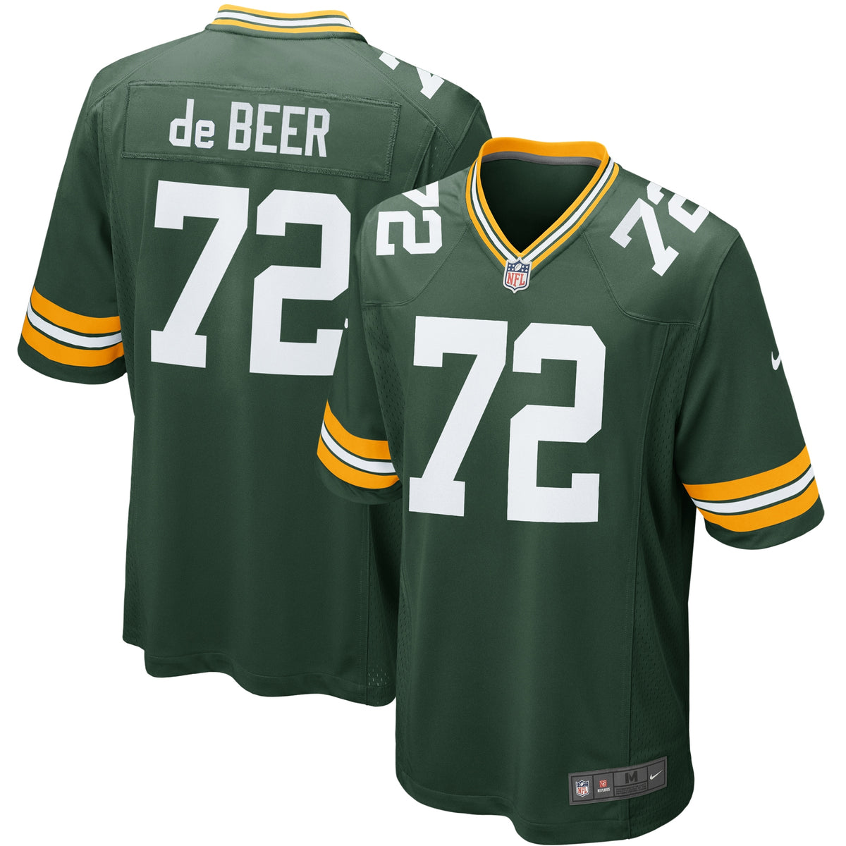 Gerhard de Beer Green Bay Packers Nike Youth Game Jersey Green