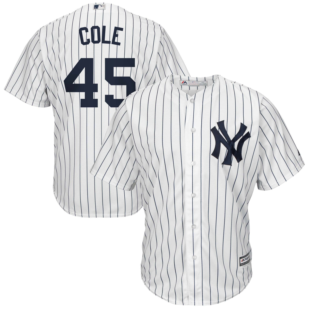 Gerrit Cole New York Yankees Big Tall Replica Player Jersey White/Navy