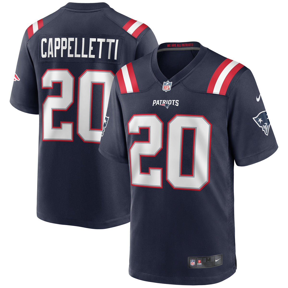 Gino Cappelletti New England Patriots Nike Game Retired Player Jersey Navy