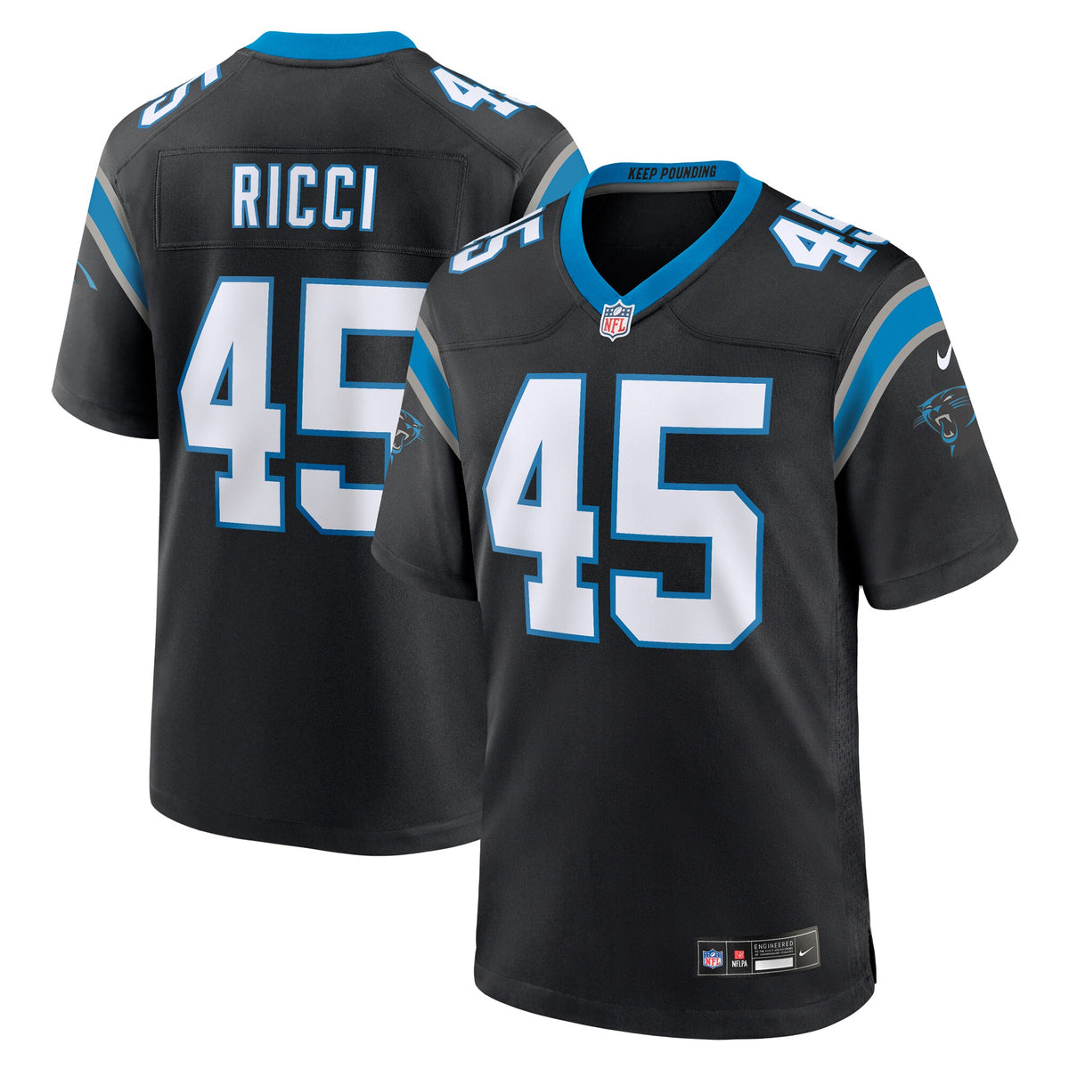 Giovanni Ricci Carolina Panthers Nike Team Game Jersey Black