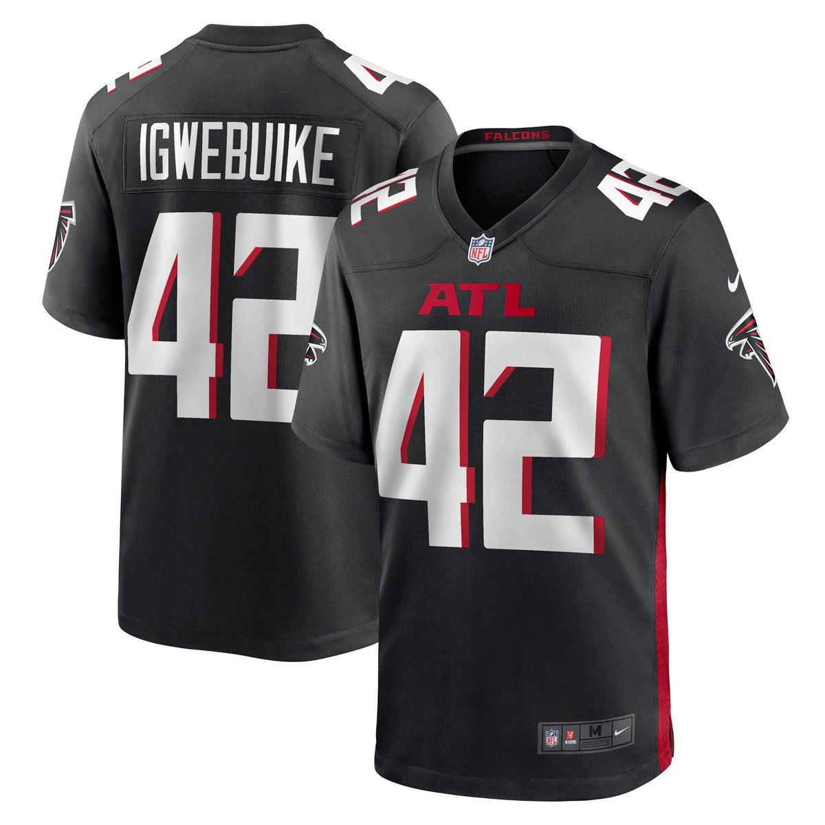 Godwin Igwebuike Atlanta Falcons Nike Game Jersey Black