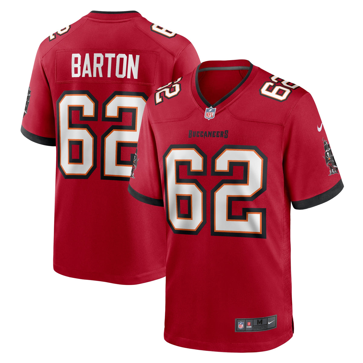 Graham Barton Tampa Bay Buccaneers Nike 2024 NFL Draft First Round Pick Player Game Jersey Red