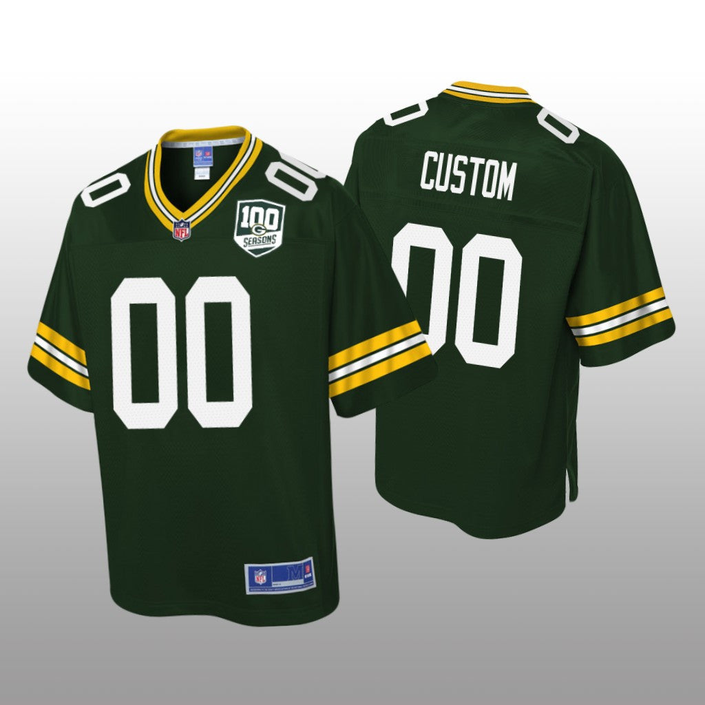 Green Bay Packers # Green Custom Pro Line Jersey Youth