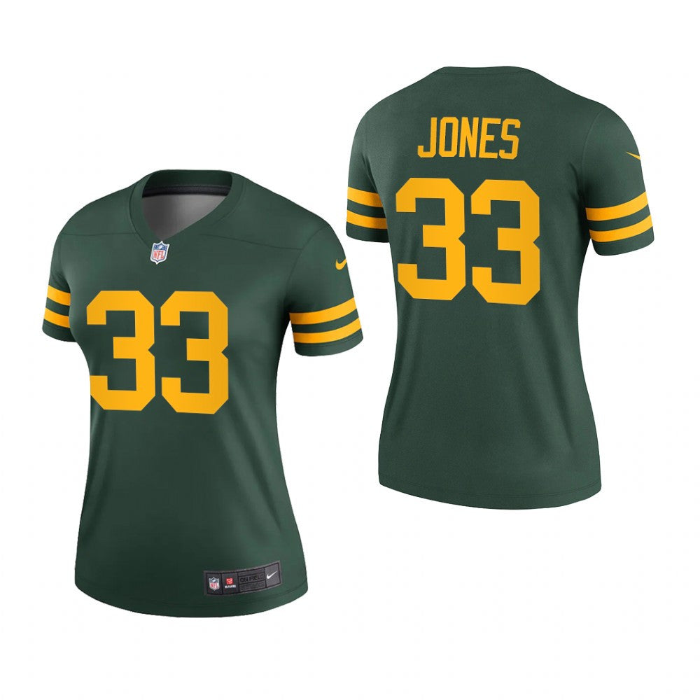 Green Bay Packers Aaron Jones Green Jersey Alternate Legend Women's