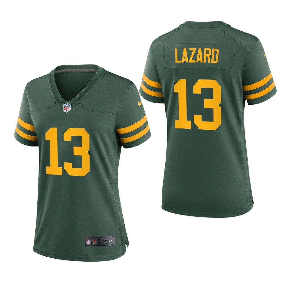 Green Bay Packers Allen Lazard Green Jersey Alternate Game Women's