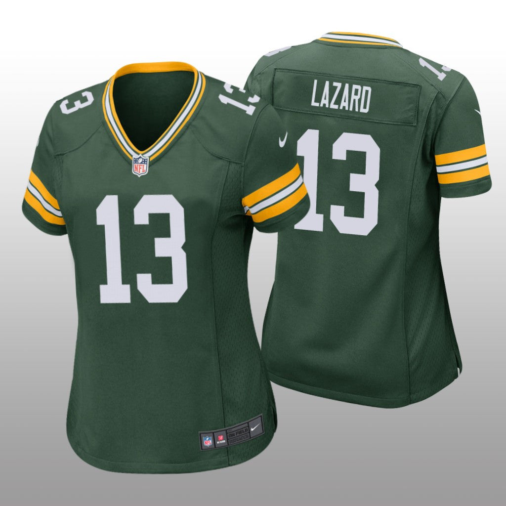 Green Bay Packers Allen Lazard Green Jersey Game Women
