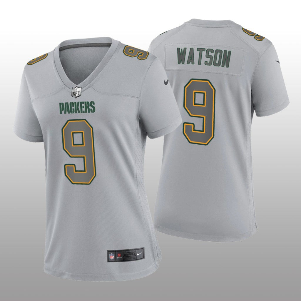 Green Bay Packers Christian Watson Gray Jersey Atmosphere Fashion Game Women's