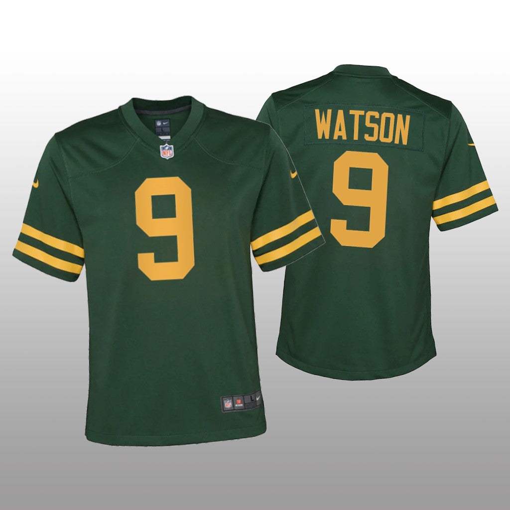 Green Bay Packers Christian Watson Green Jersey Alternate Game Youth