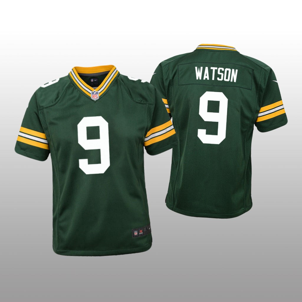 Green Bay Packers Christian Watson Green Jersey Game Youth
