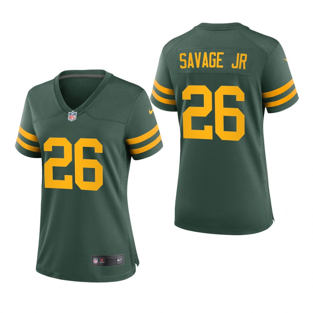 Green Bay Packers Darnell Savage Jr. Green Jersey Alternate Game Women's