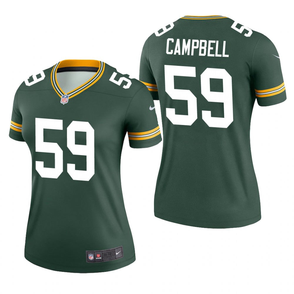 Green Bay Packers De&'Vondre Campbell Green Jersey Legend Women's