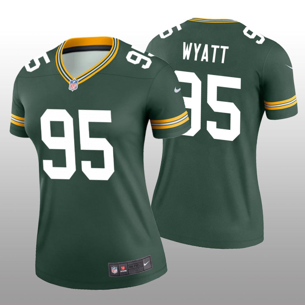 Green Bay Packers Devonte Wyatt Green Jersey Legend Women's