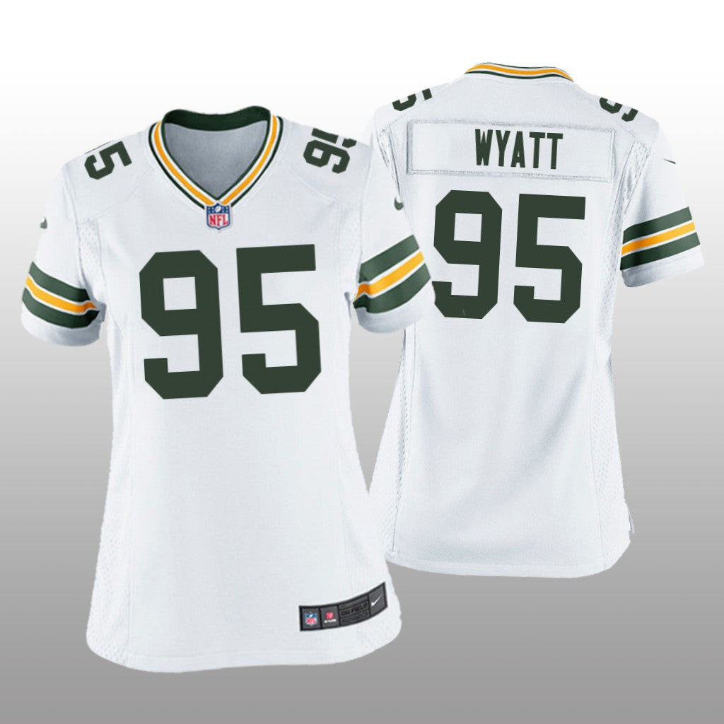 Green Bay Packers Devonte Wyatt White Jersey Game Women's