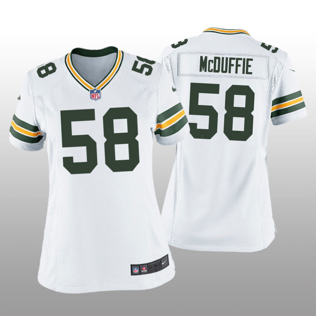 Green Bay Packers Isaiah McDuffie White Jersey Game Women's