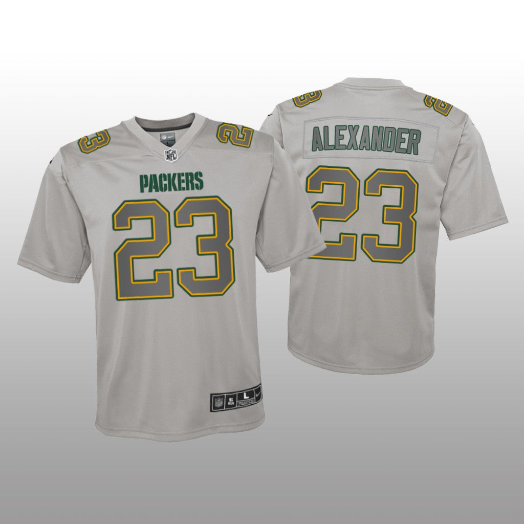 Green Bay Packers Jaire Alexander Gray Jersey Atmosphere Fashion Game Youth
