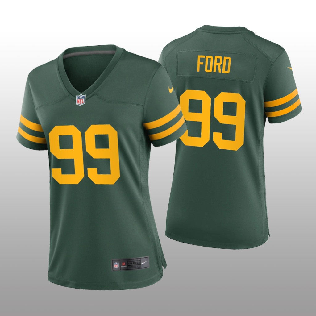 Green Bay Packers Jonathan Ford Green Jersey Alternate Game Women's