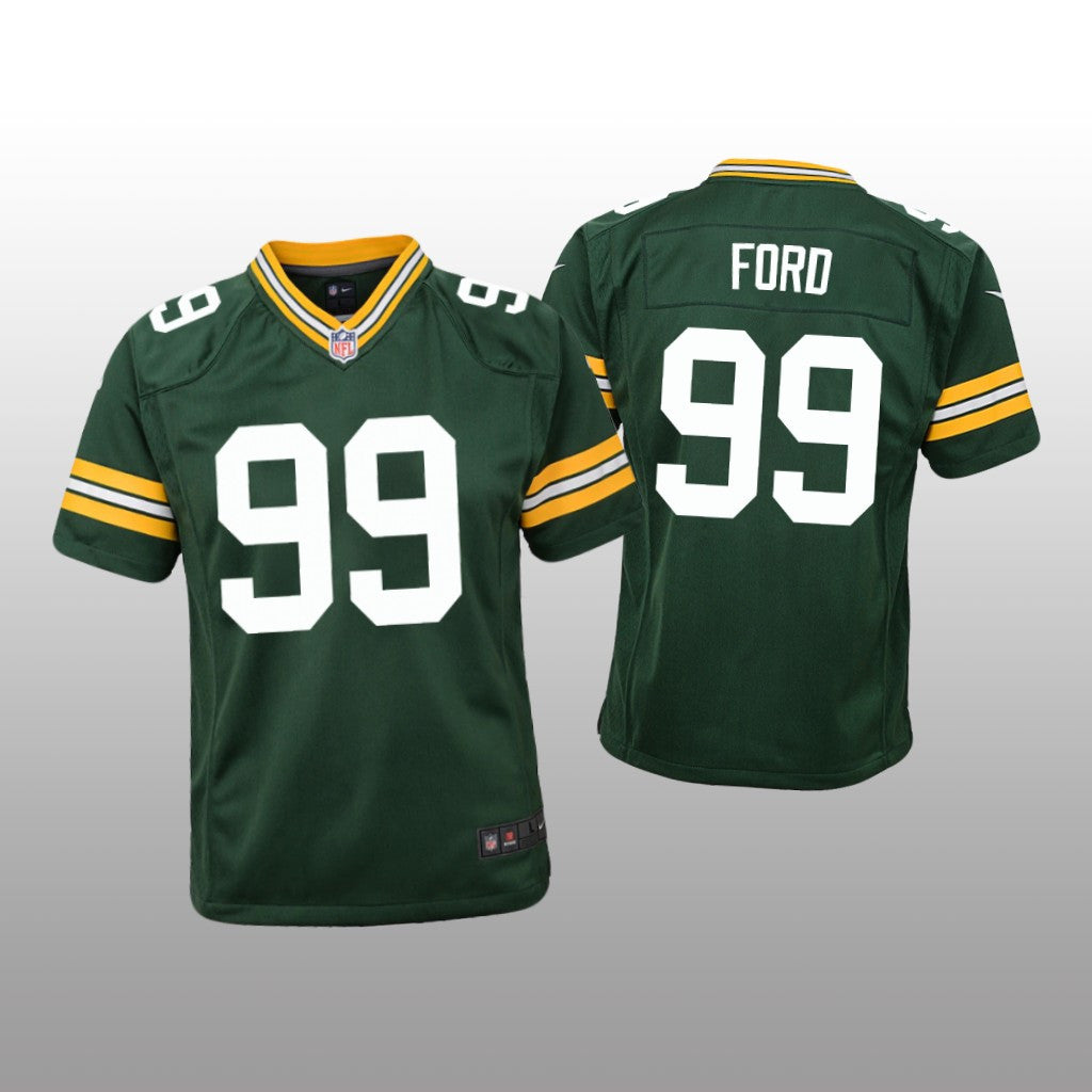 Green Bay Packers Jonathan Ford Green Jersey Game Youth
