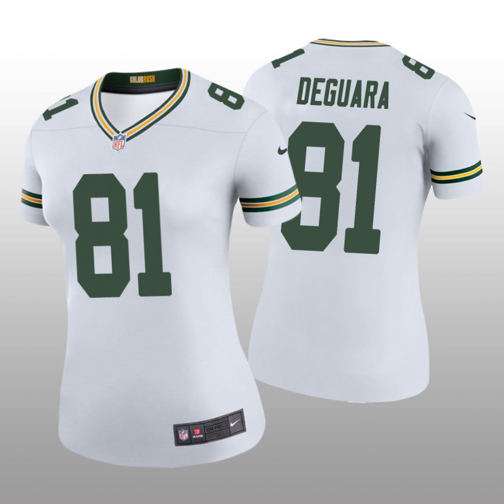 Green Bay Packers Josiah Deguara White Jersey Color Rush Legend Women's