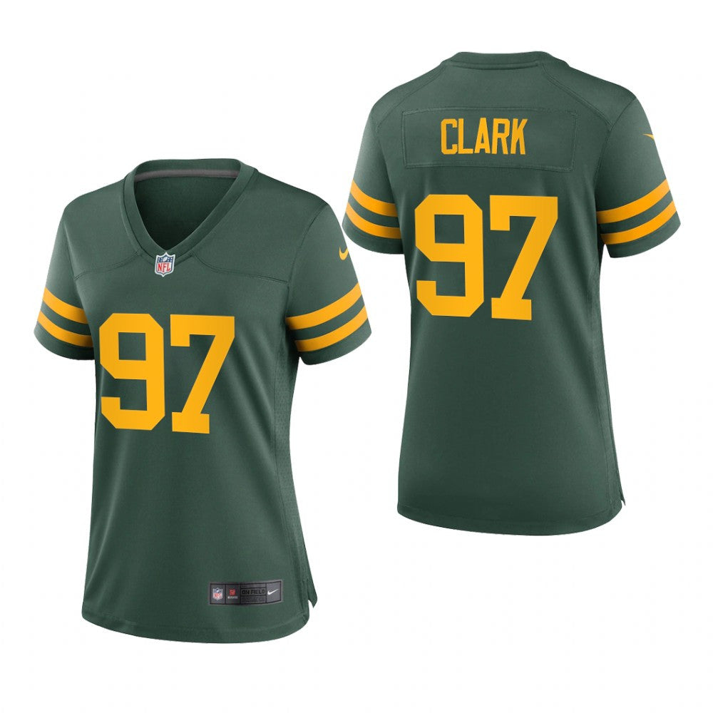 Green Bay Packers Kenny Clark Green Jersey Alternate Game Women's