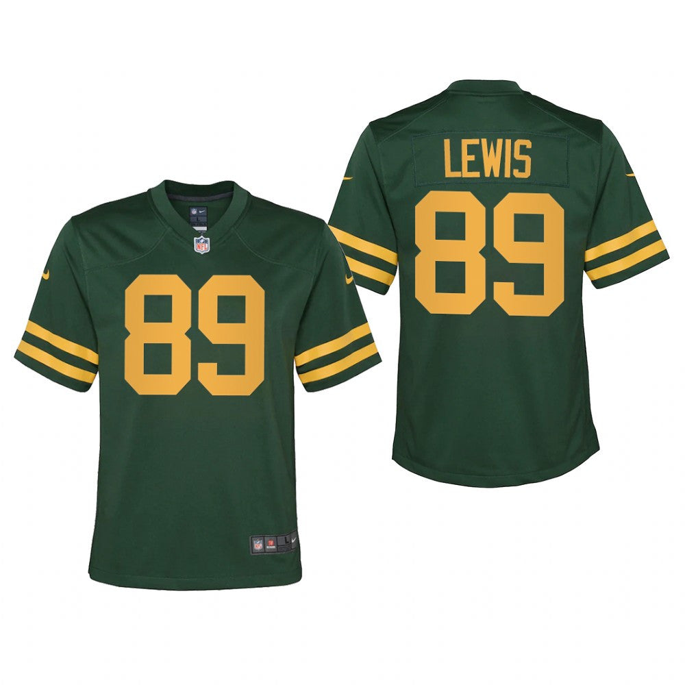 Green Bay Packers Marcedes Lewis Green Jersey Alternate Game Youth